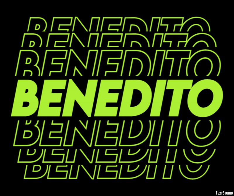 Benedito Text effect