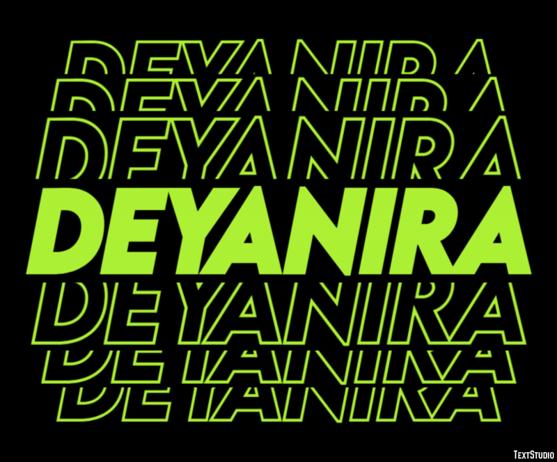 Deyanira Efecto de texto