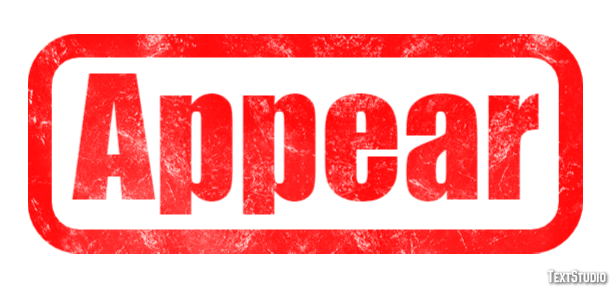 Appear Text Effect