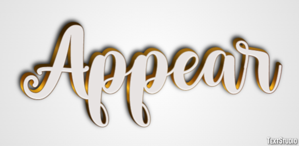 Appear Text Effect