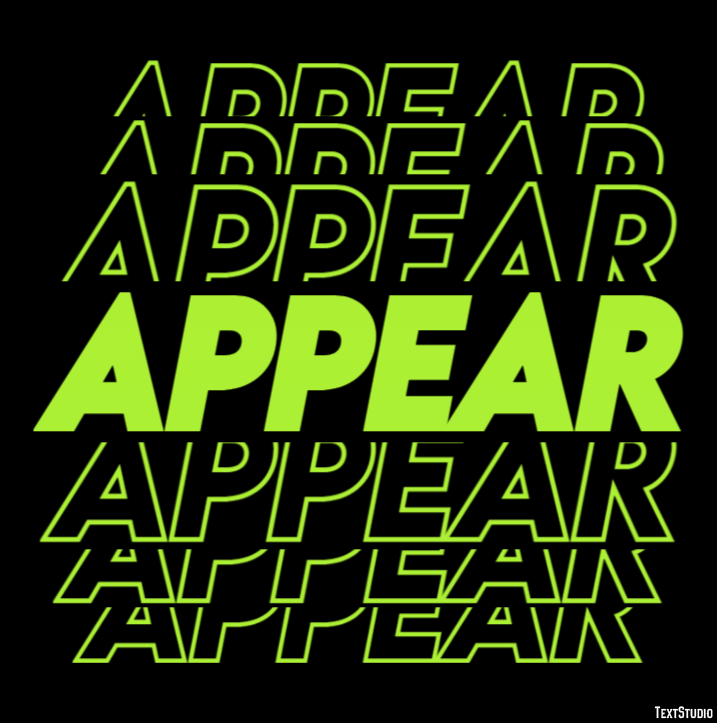 Appear Text Effect