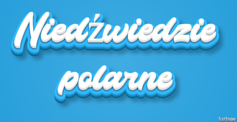 Niedźwiedzie polarne Efekt tekstowy