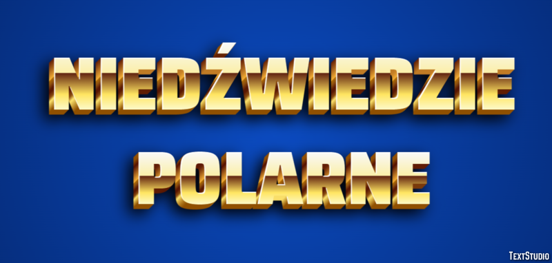 Niedźwiedzie polarne Efekt tekstowy