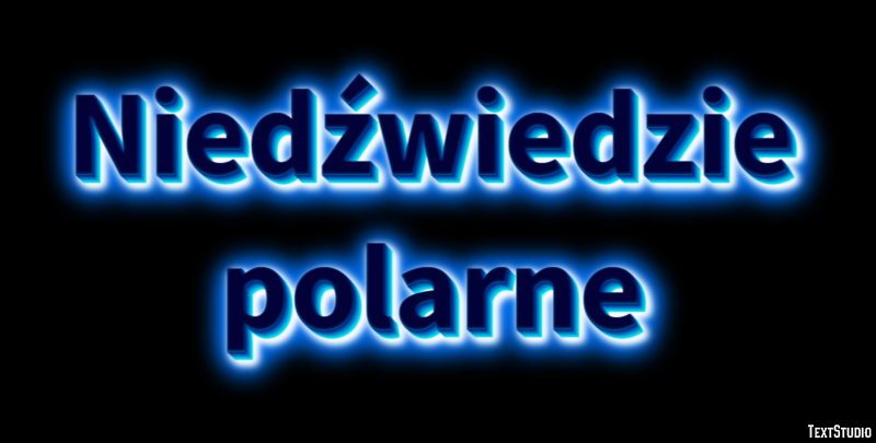 Niedźwiedzie polarne Efekt tekstowy