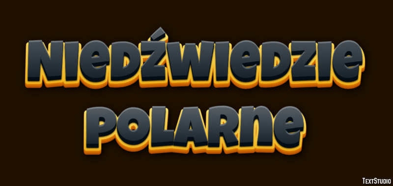 Niedźwiedzie polarne Efekt tekstowy