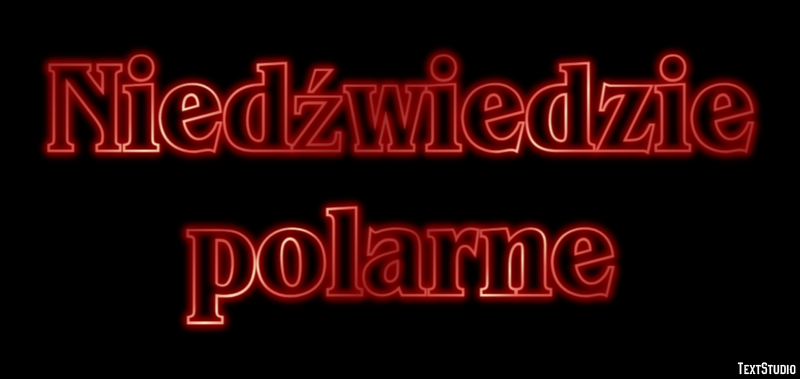 Niedźwiedzie polarne Efekt tekstowy