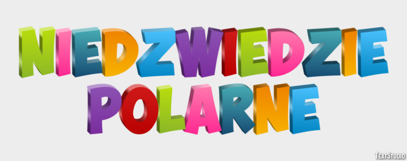 Niedźwiedzie polarne Efekt tekstowy