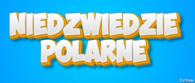 Niedźwiedzie polarne Efekt tekstowy