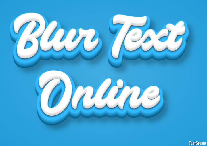 Blur Text Online Text Effect