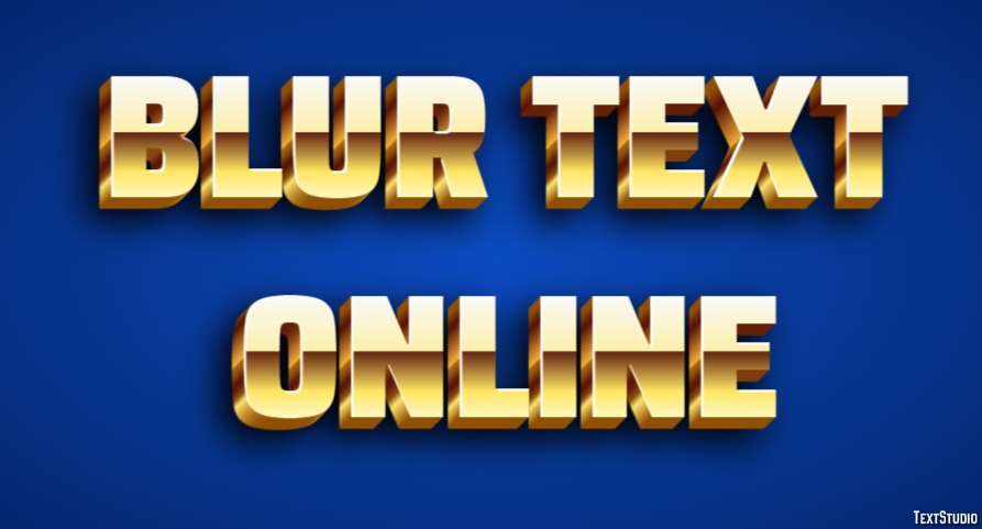 Blur Text Online Text Effect