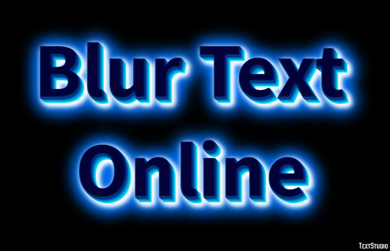 Blur Text Online Text Effect