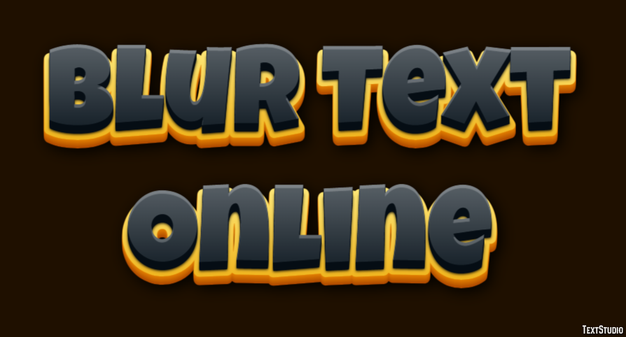 Blur Text Online Text Effect