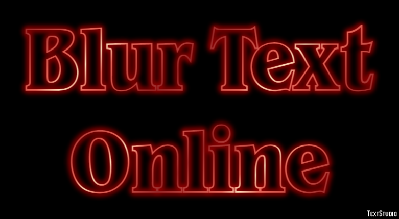 Blur Text Online Text Effect