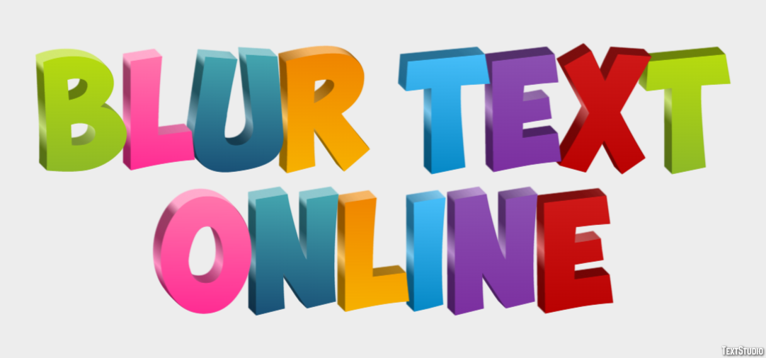 Blur Text Online Text Effect