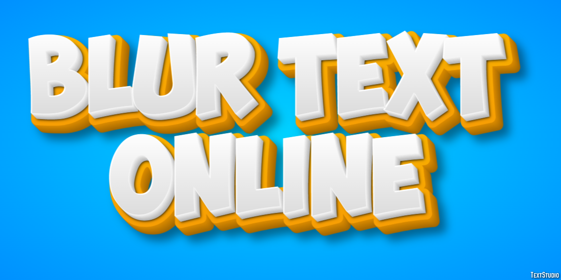 Blur Text Online Text Effect