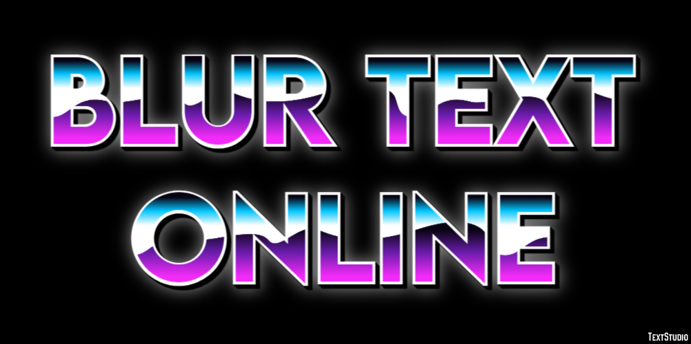 Blur Text Online Text Effect
