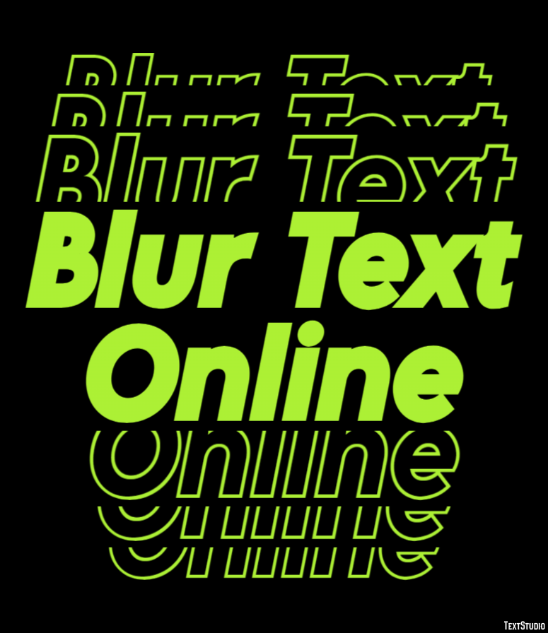 Blur Text Online Text Effect