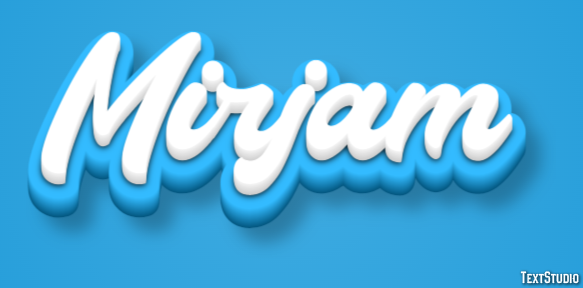 Mirjam Text Effect