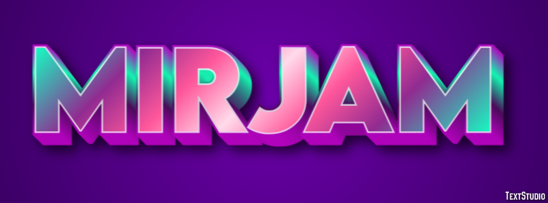 Mirjam Text Effect