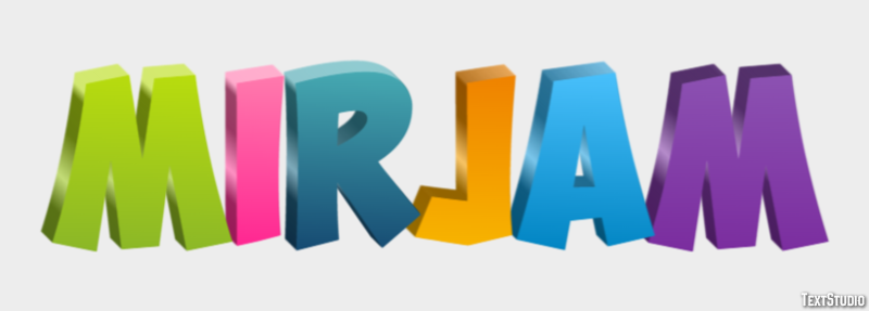 Mirjam Text Effect