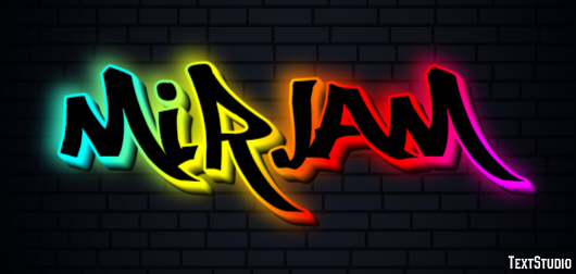 Mirjam Text effect