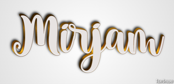 Mirjam Text Effect