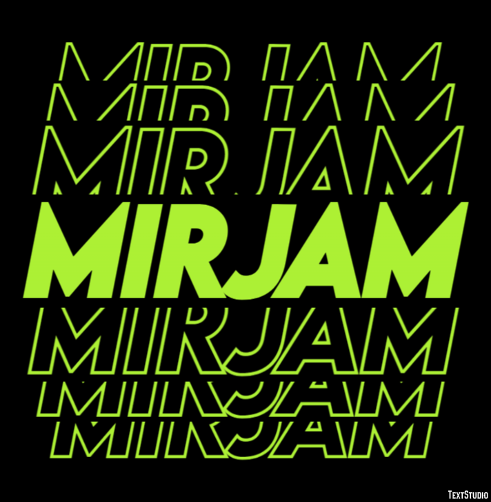 Mirjam Text Effect