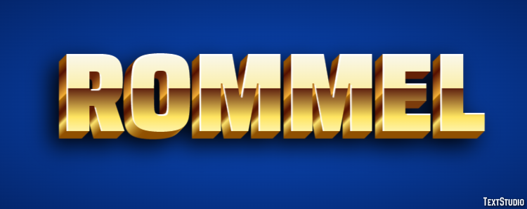Rommel Efeito de texto