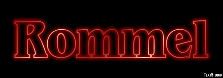 Rommel テキスト効果