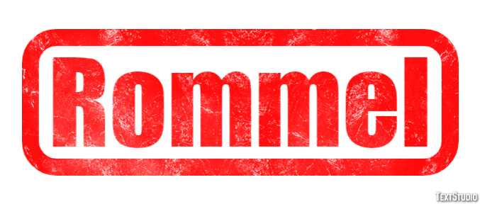 Rommel Text effect