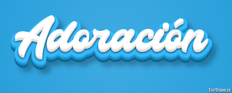 Adoración Efecto de texto