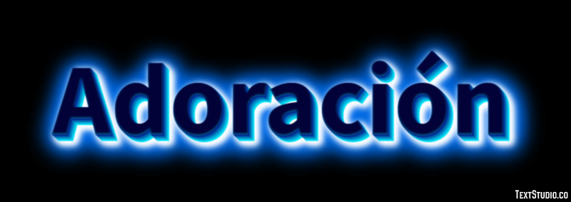 Adoración Efecto de Texto