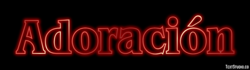 Adoración Efecto de texto