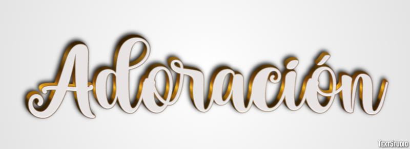 Adoración Efecto de texto