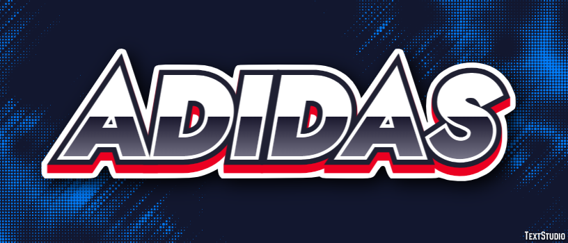 Adidas Text Effect