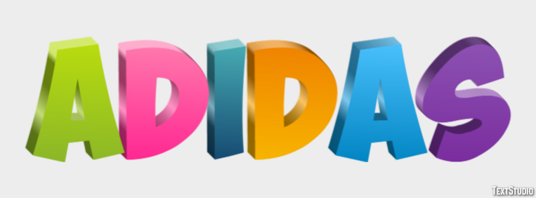 Adidas Text Effect