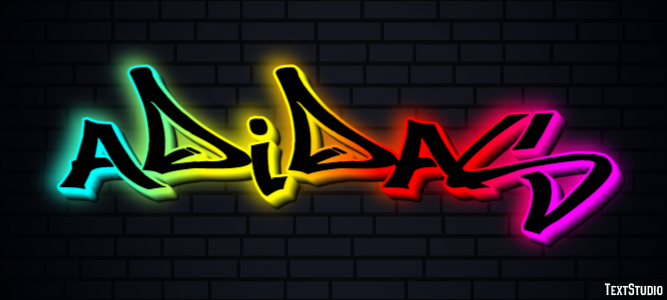 Adidas Text Effect