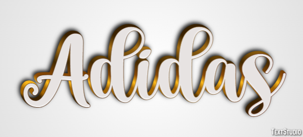 Adidas Text Effect