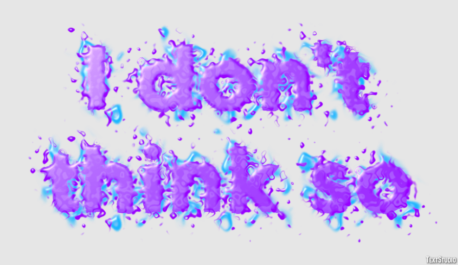 I don't think so Text effect