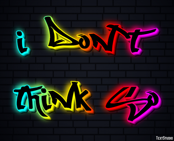 I don't think so Effet de Texte