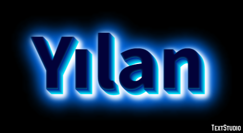 Yılan Efeito de texto