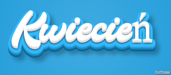 Kwiecień Texteffekt