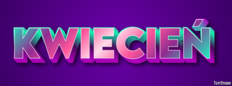 Kwiecień Texteffekt
