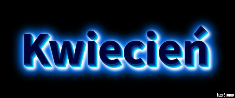 Kwiecień Text Effect