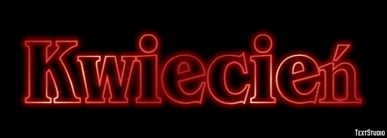 Kwiecień Texteffekt
