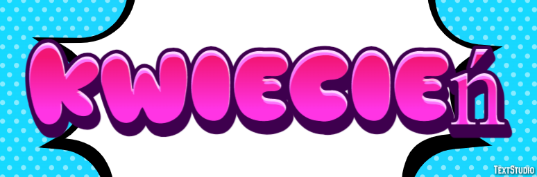 Kwiecień Efeito de texto
