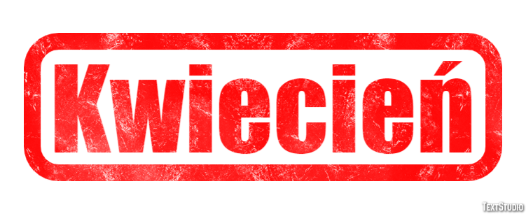 Kwiecień Efekt tekstowy