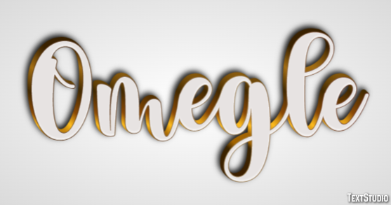 Omegle Efecto de texto
