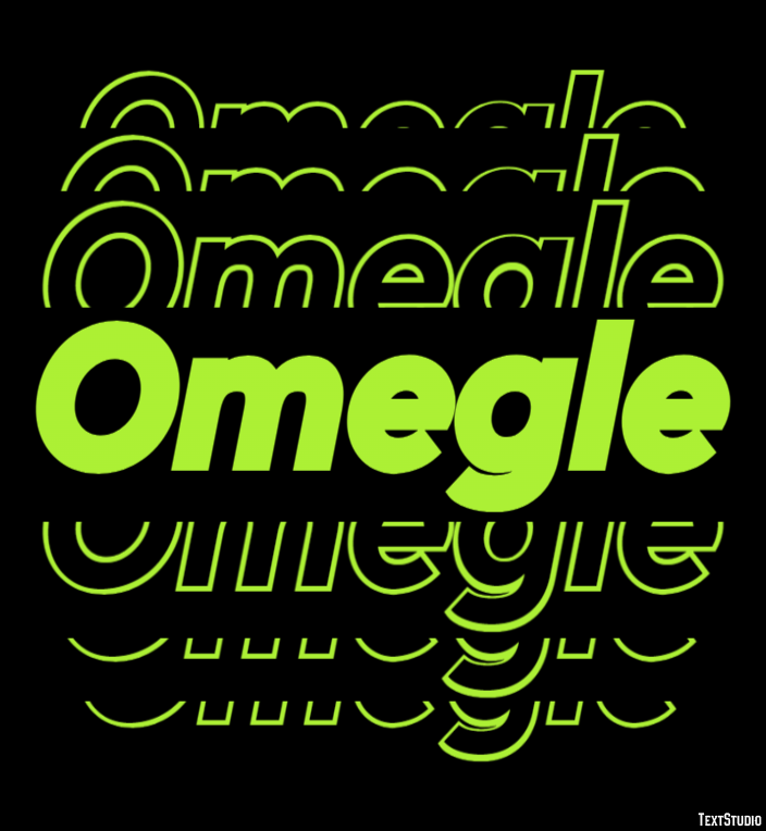 Omegle Efeito de texto