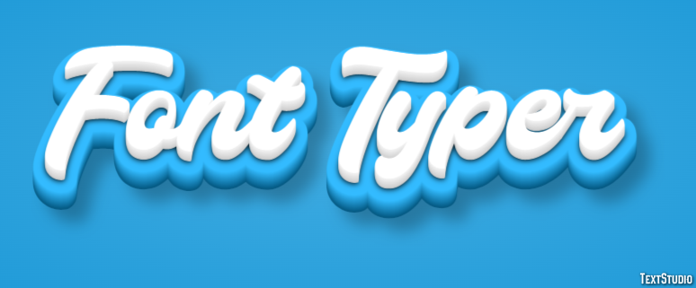 Font Typer Effetto testo